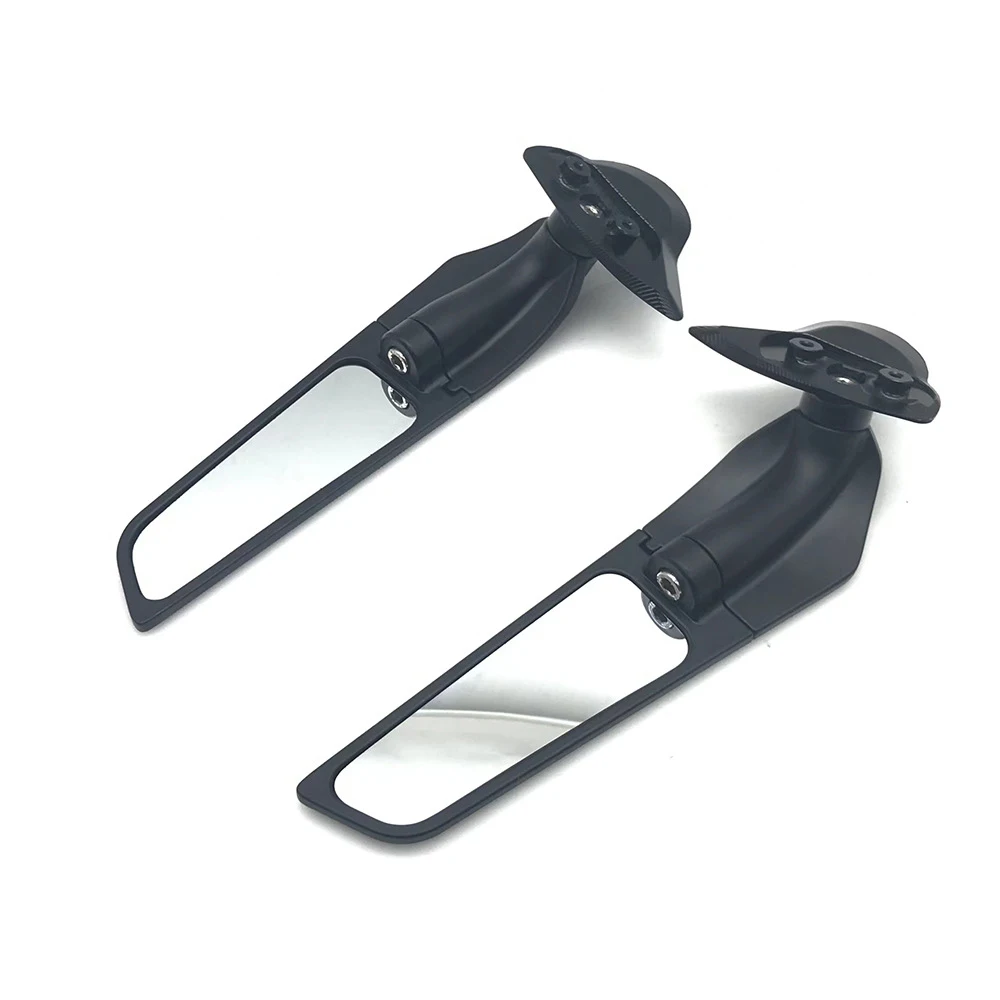 Fits for Yamaha YZF R7 R6 ABS YZF-R7 YZF-R6 2017-2025 Motorcycle Airfoil Rearview Mirrors Adjustable Rotating Wind Wing Mirror