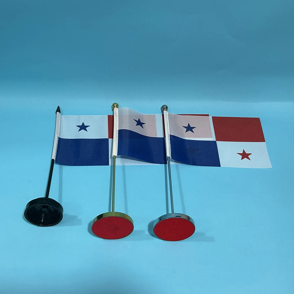 (SKY FLAG) Office Desk Flag Of Panama Flag 14x21cm Polyester Panama Flag National Flag Country Banner Desk Ornaments Flags