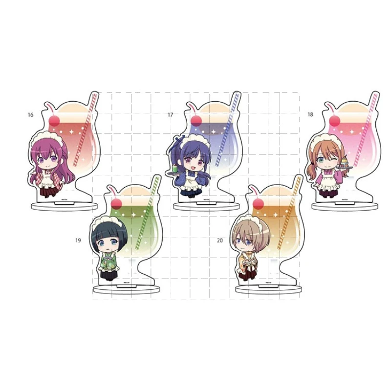 Game Ono Shiragiku Hououji Akane Makuzawa Ouka Tsukishima Riho Acrylic Stand Doll Anime Mini Figure Model Cosplay Toy for Gift