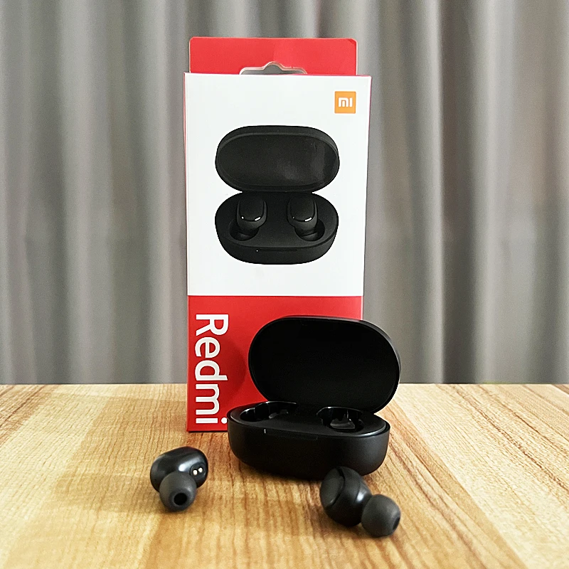Original Xiaomi Redmi AirDots 2 White Bluetooth Earphones Ture Wireless Headset with Mic Classical Music Headphone for Run Sport