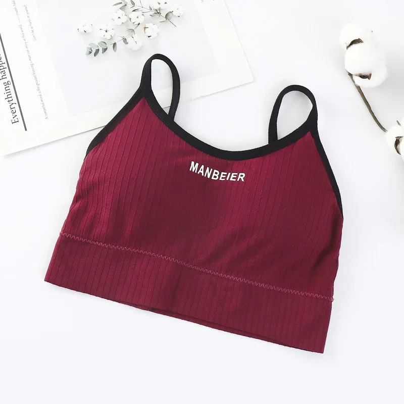 New Sports Bra For Women Gym Sexy Crop Top Bra Women Cotton Underwear Soft Comfort Tube Tops Female Brassiere Tops For Girls