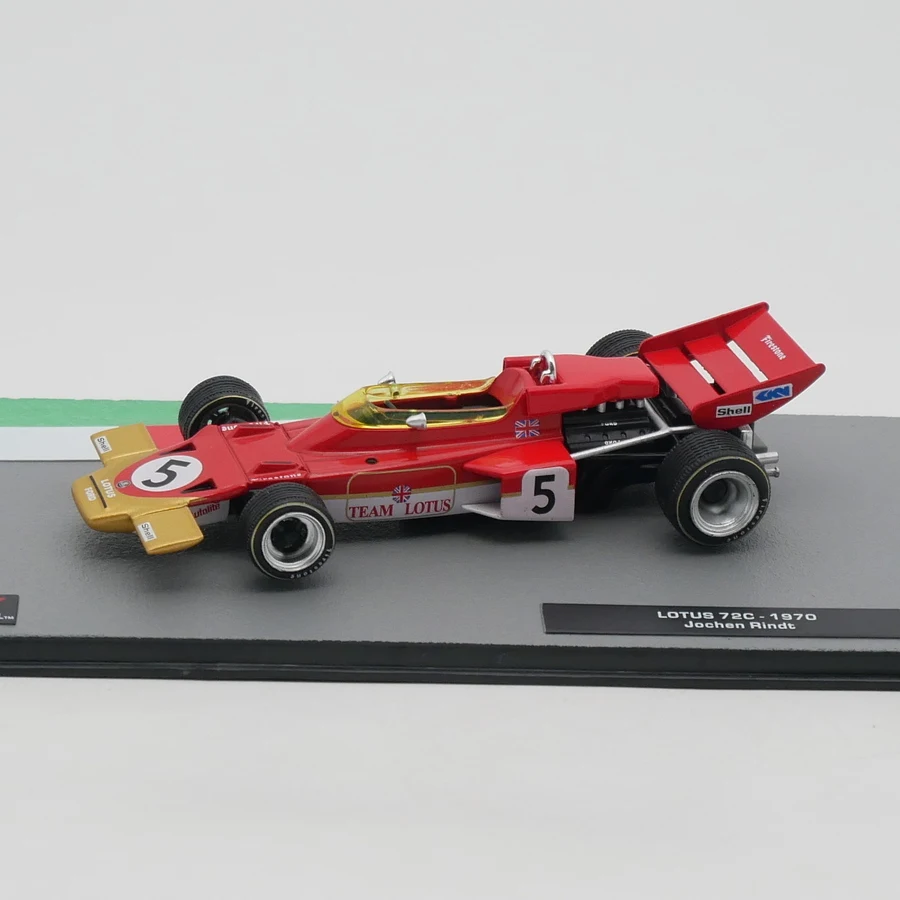 Ixo 1:43 Racing Lotus 72C 1970 Jochen Rindt Diecast Car Model Metal Toy Vehicle