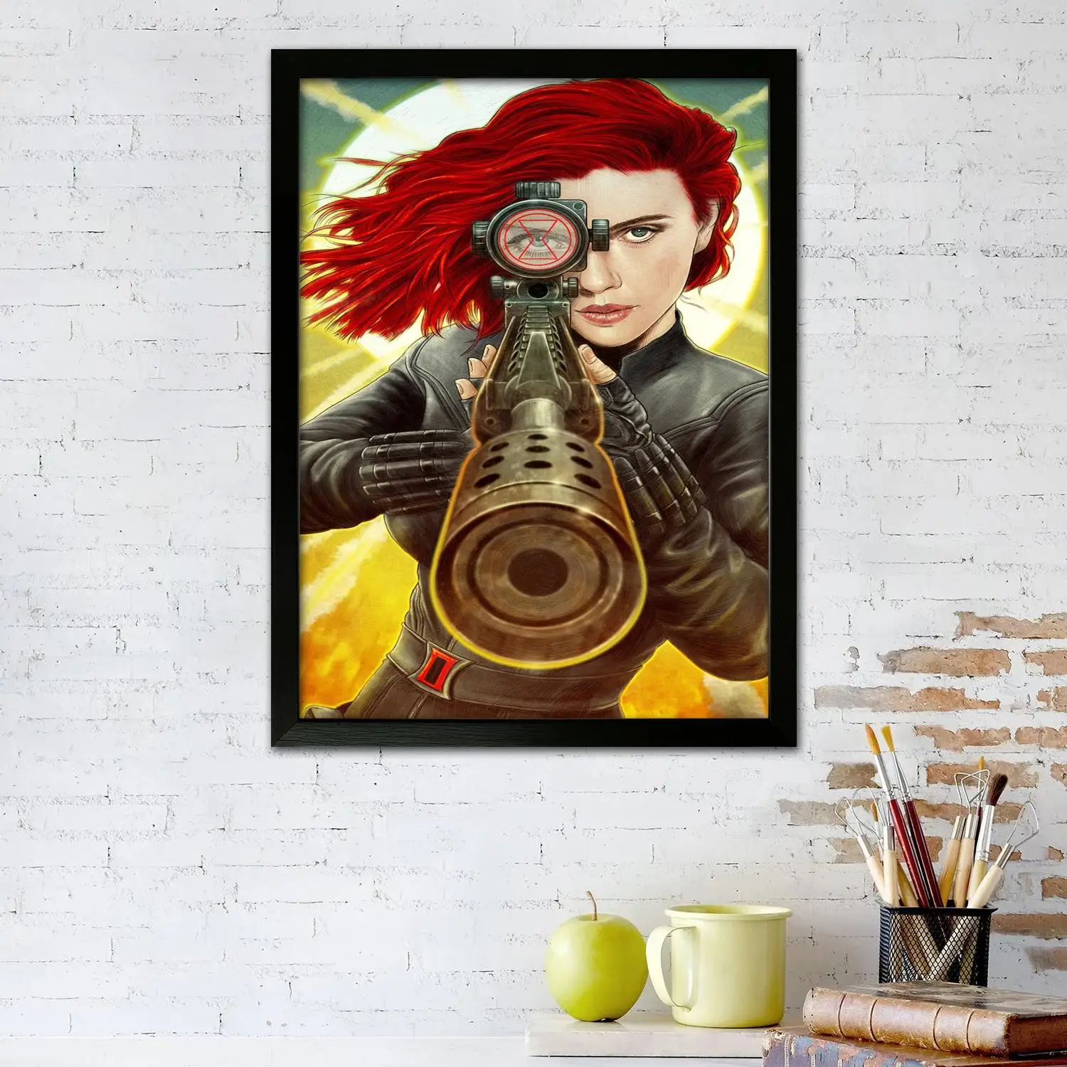 black widow Canvas Art Poster and Wall Art, Picture Print, Modern Family, Bedroom Decor, Posters,Decorative painting