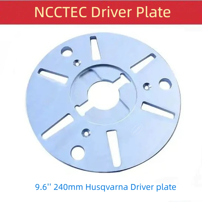 

9.6'' Husqvarna Diamond Redi Lock Driver Plate 240mm Adapter Disk Carrier Holder Grinder Grinding Block Quick Change System