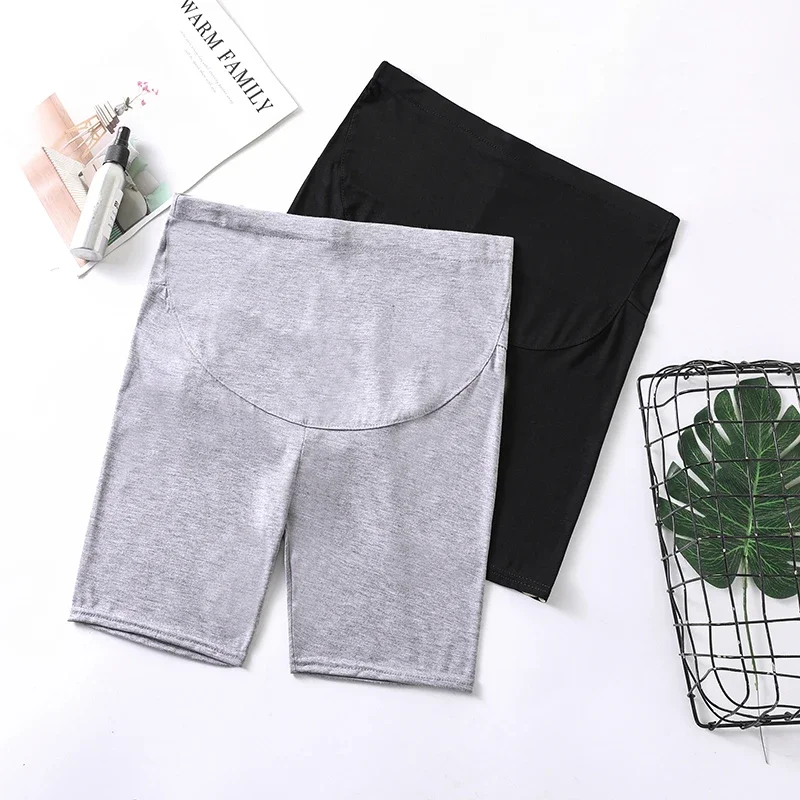 2023 419# Summer Thin Cotton Maternity Short Legging High Waist Adjustable Belly Underpants Clothes for Pregnant Women Pregnancy