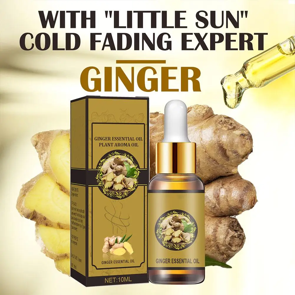 Slimming Essential Oil Quick To Absorb Fat Burning Natural Extract Belly Drainage Ginger Relax Massager Body Oil For Women 30ML