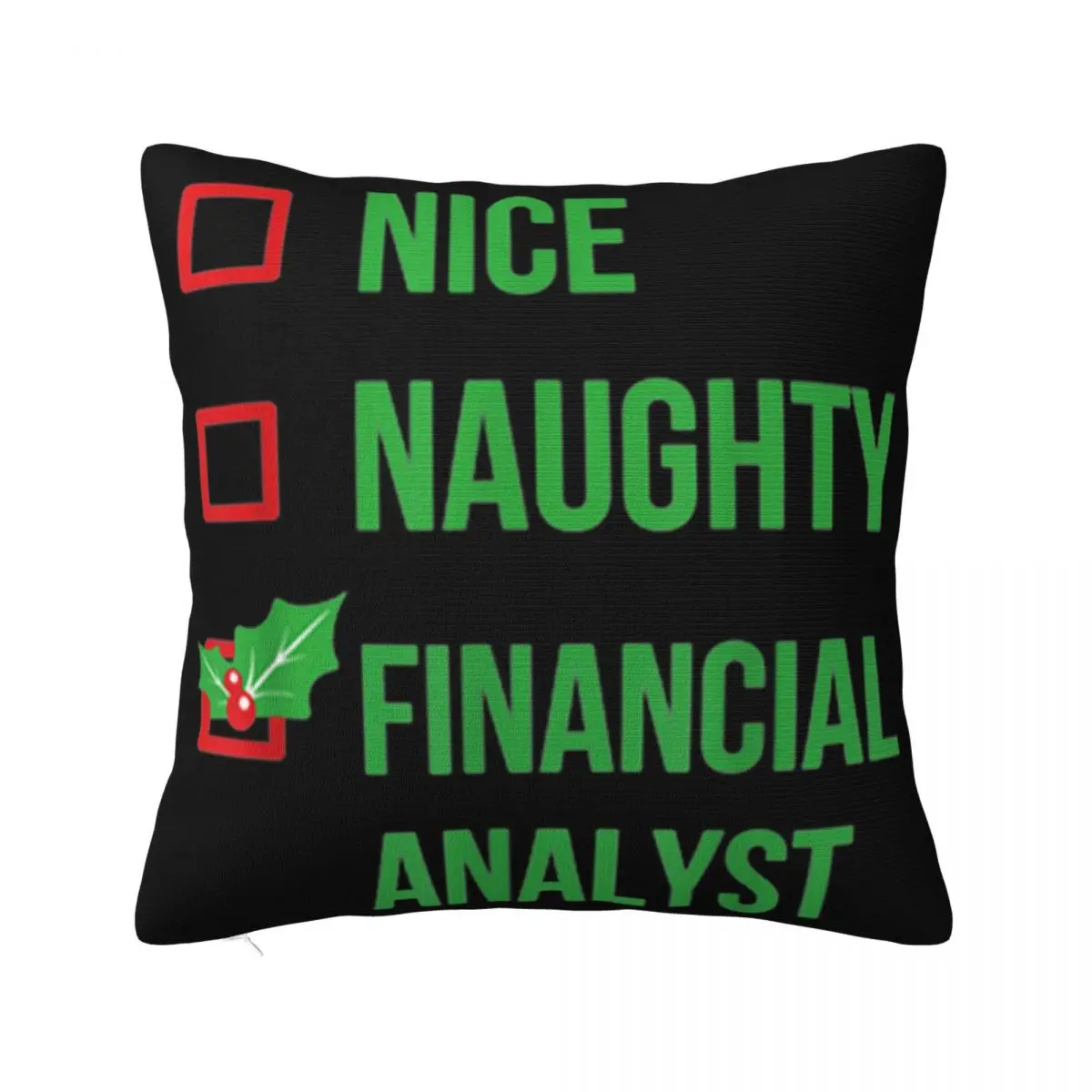 Premium Financial Analyst Funny Pajama Christmas Gift New Arrival Designing Leisure Fashion Pillow Case