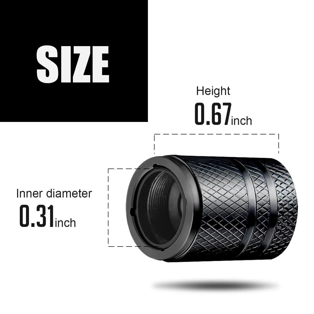 5Pc Car Logo Wheel Tire Styling Tire Valve Air Nut Cover For Dodge Journey Charger Challenger Caliber Nitro Durango Avenger Dart view 2