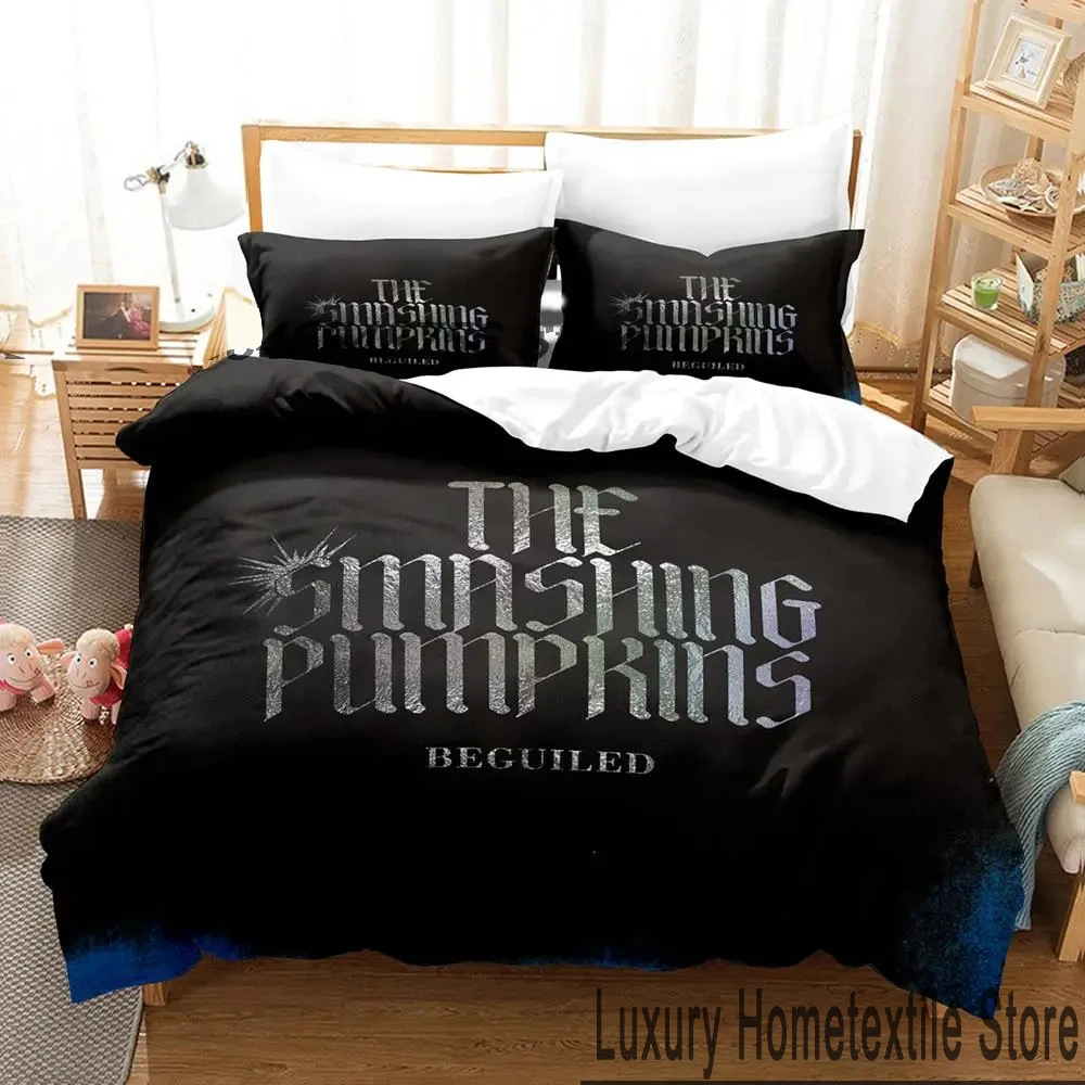 

3D Print The Smashing Pumpkins Bedding Set Boys Girls Twin Queen King Size Duvet Cover Pillowcase Bed boys Adult