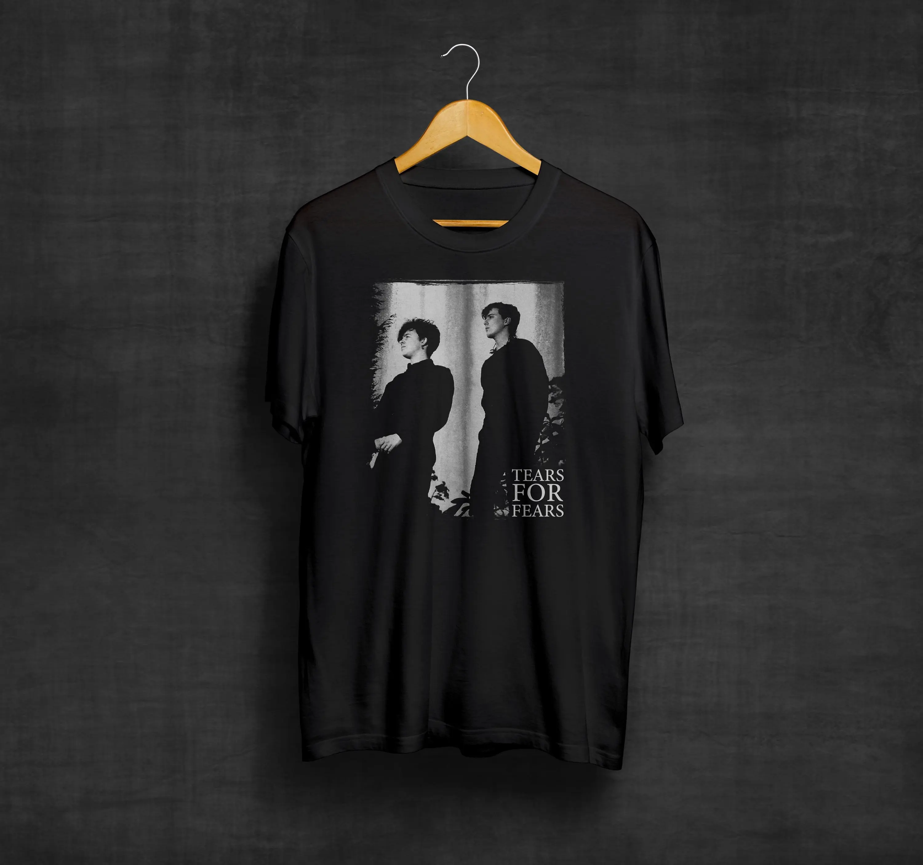 

Tears For Fears Black T Shirt Band Synthpop New Wave Pop Rock