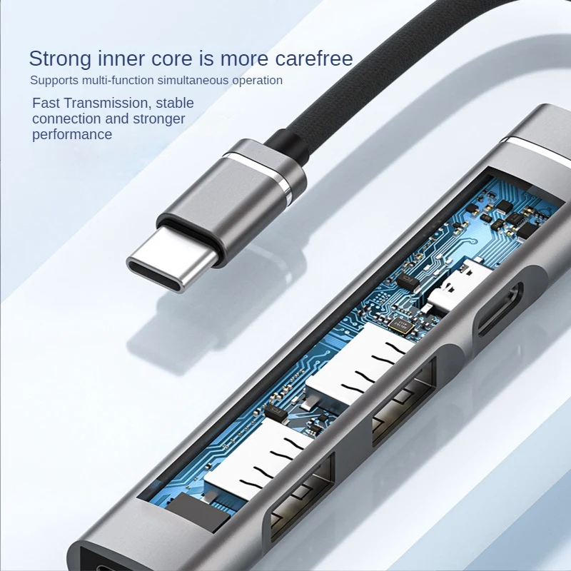 For Android Mobile Phone Computer Tablet Portable PD Charging Hub Type-C USB C Expansion Dock