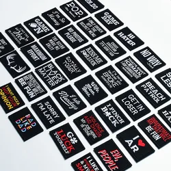 English DIY Emblem Clothing Accessories Badge Sticker Embroidered Embroidery Sticker Iron-on Patches