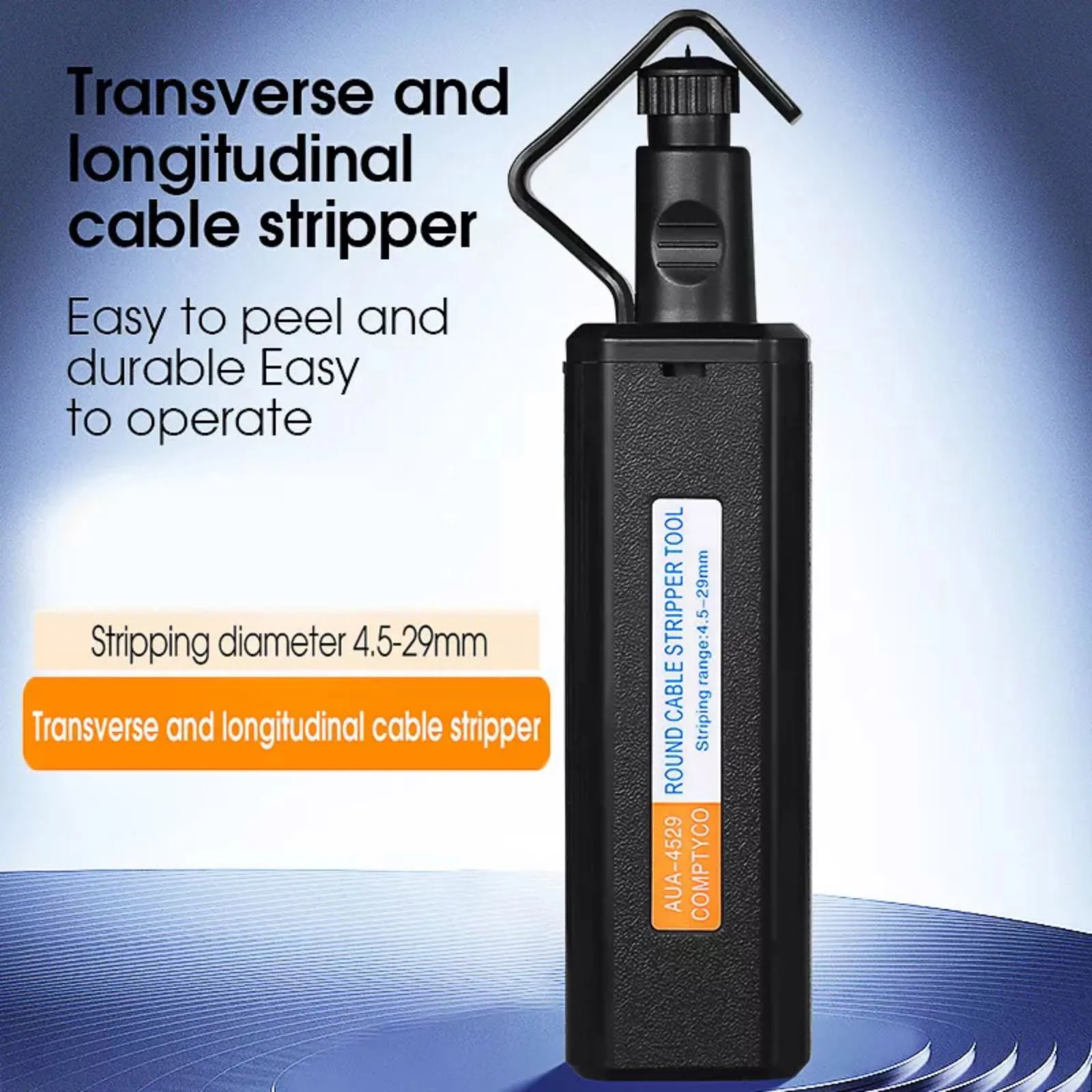 1Pc 4.5mm-29mm Optical Fiber Cable Stripper Cable Sheath Slitter Optic Fiber Tools