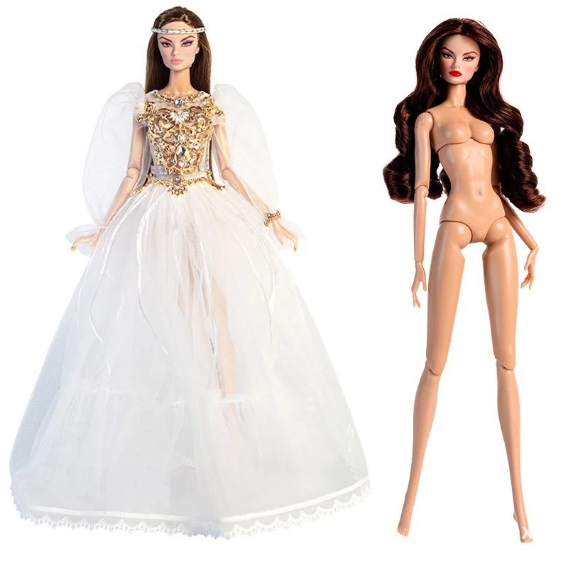 New Arrival 1/6 Exquisite European Supermodel Doll 32cm Doll Toy Brown Hair Normal Skin Fashion Girl Princess Dress-Up Toy