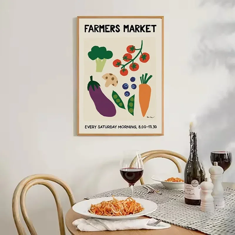 Retro Aesthetic Kitchen Quotes Food Chef Cocktail Tinned Tomato Illustration Poster Canvas Painting Wall Pictures Home Decor