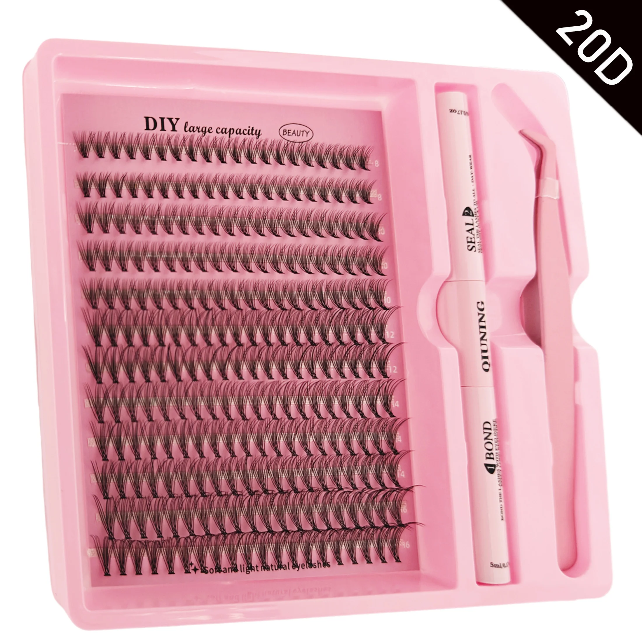 Eyelash Clusters Kit Fluffy Individual Lashes