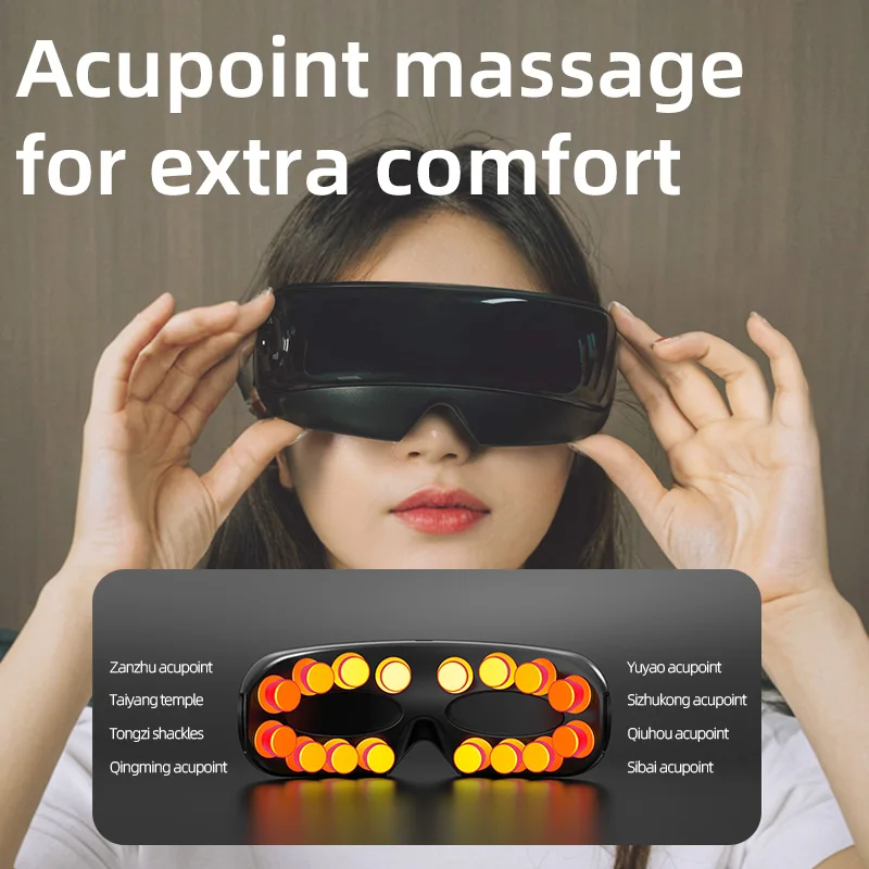 Intelligentes Mini-Augenmassagegerät mit multifunktionaler intelligenter Augenmaske, Mini-Vibrationstechnologie zur Linderung von Augenermüdung