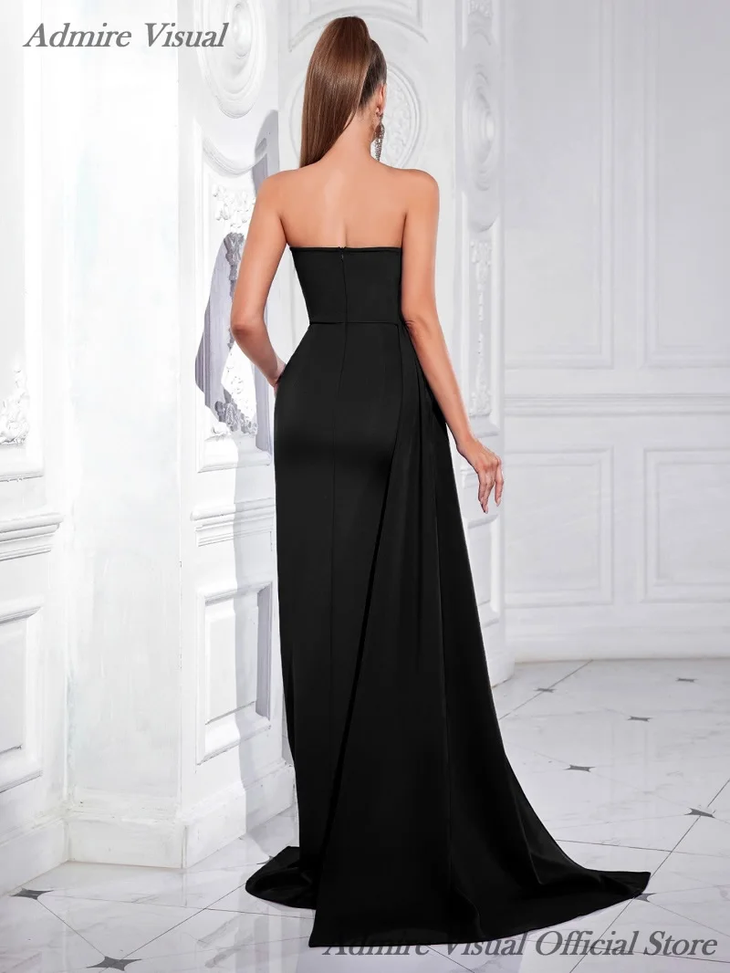 Admire Visual Long Prom Dress Customized Mermaid Sleeveless Evening Dresses Elegant Special Occasion Gowns