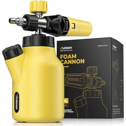 Foam Cannon for Pressure Washer, Car Wash Foam Sprayer with 1/4” Quick Connector, Heavy Duty Car Wash Foam Gun, Adjustable Nozzl