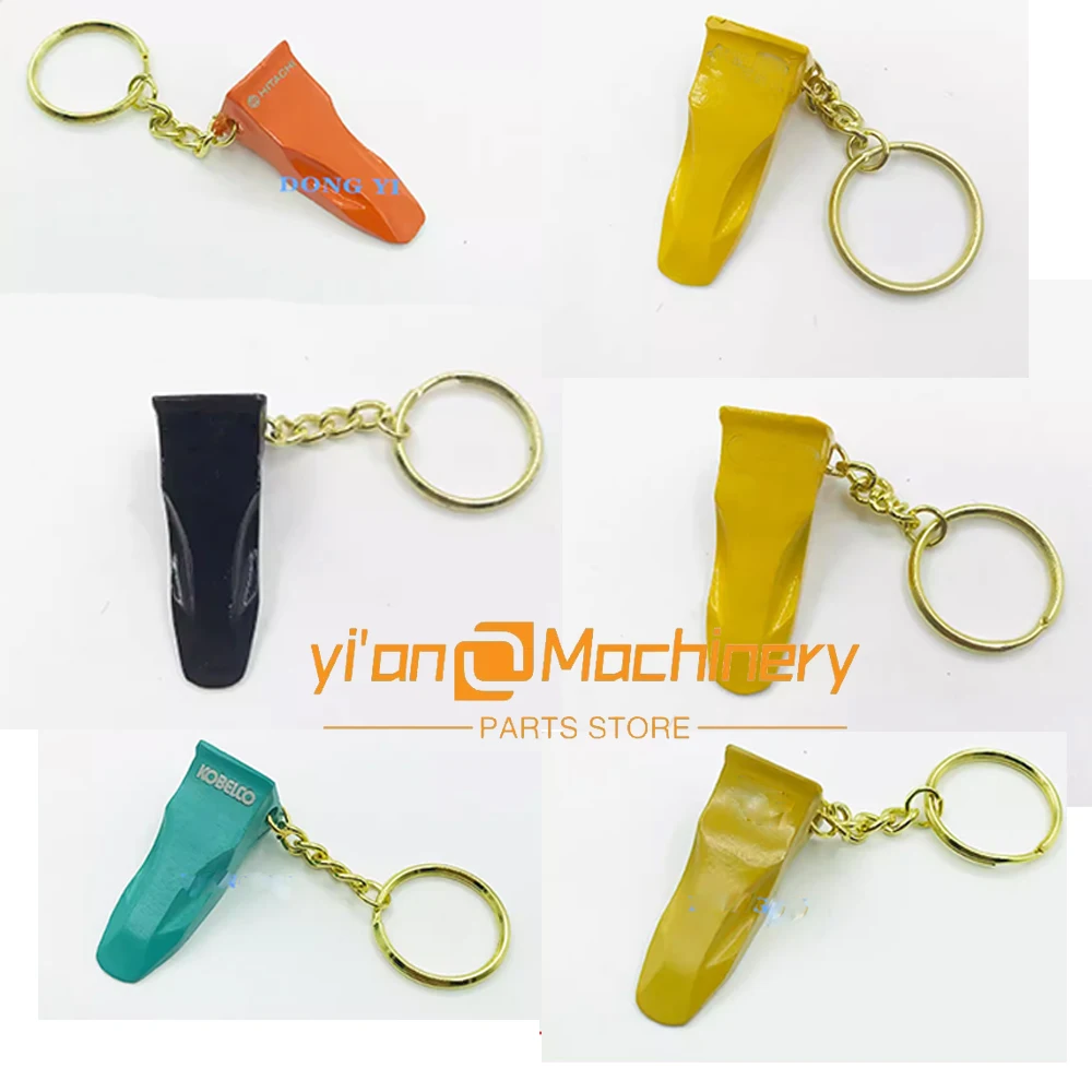 For Komatsu Kobelco Carrters Excavator Shovel Tooth Keychain Boutique Pendant