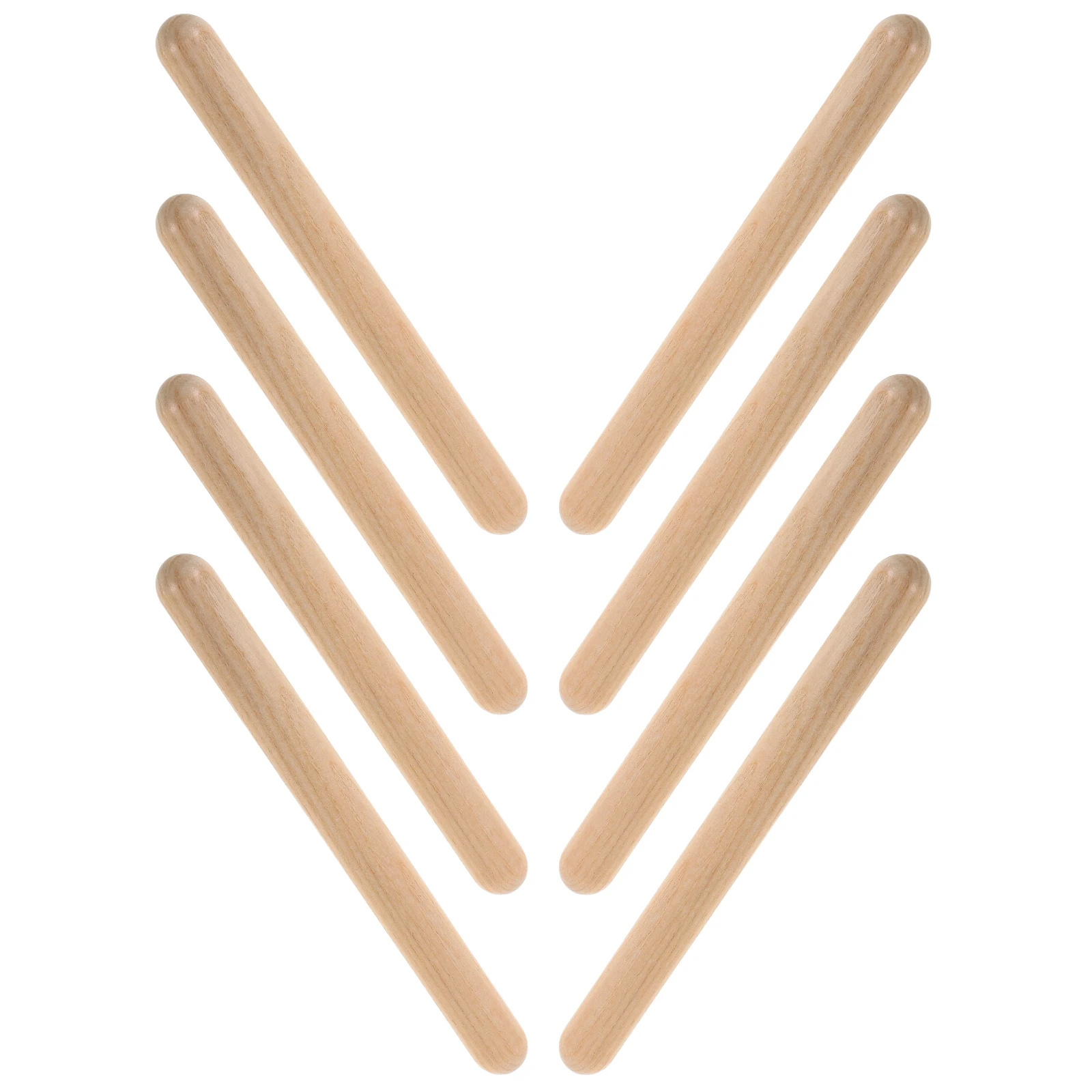 

4 Pairs Percussion Claves Musical Instrument Rhythm Stick Wood Toy Fitness Wooden Educational Music Sticks Kids Classroom