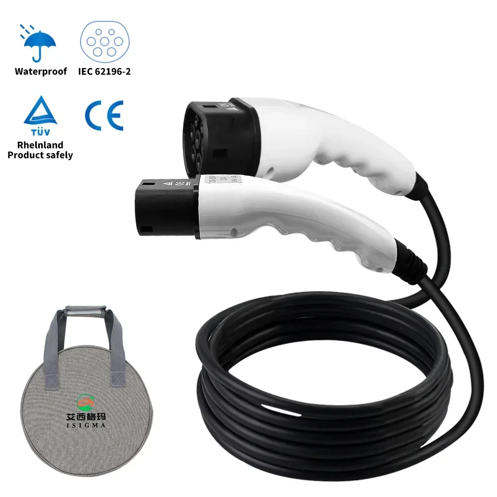 

16A 32A 1 3 Phase Ev Charger Mode Level 3 Electric Ev Charging Cable Car Type 2 Type 1 To Type 2 Ev Charging Cable