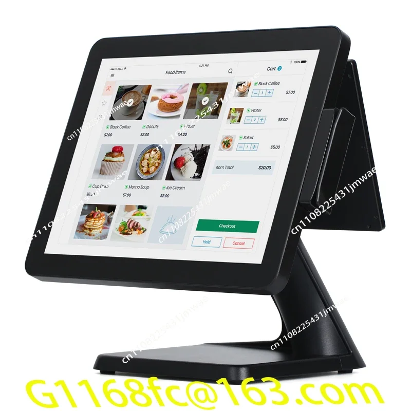 New Arrival Electronic Cash Register Dual-screen 10-point Capacitive Touch Screen All-in-one System Part