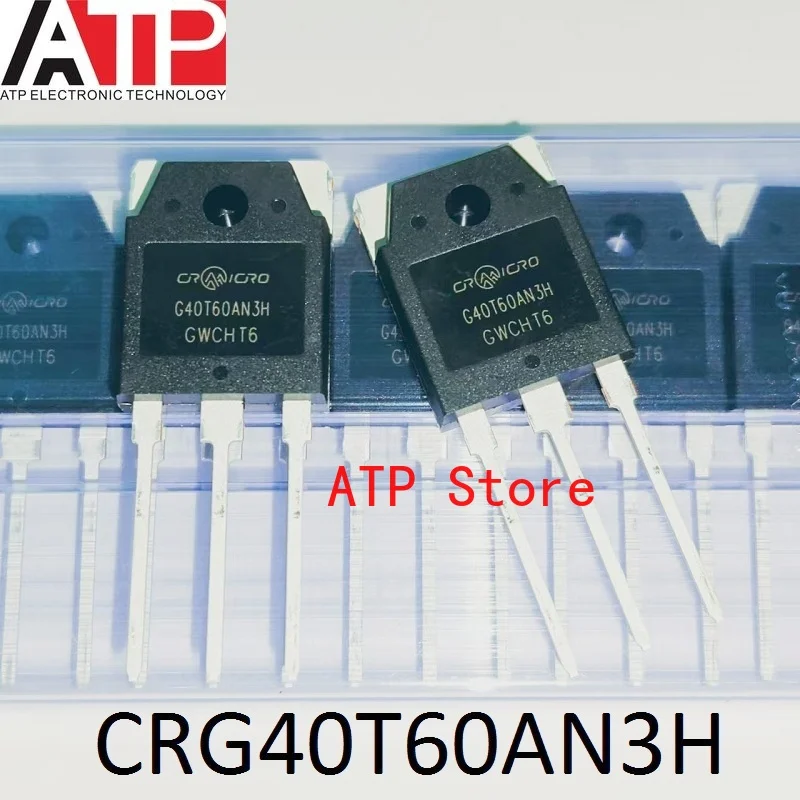 10PCS/LOT 100% New Original CRG40T60AN3H G40T60AN3H TO-3P 40T60 BT40T60 Transistors IGBT Pipe Welder Usually 600V 40A