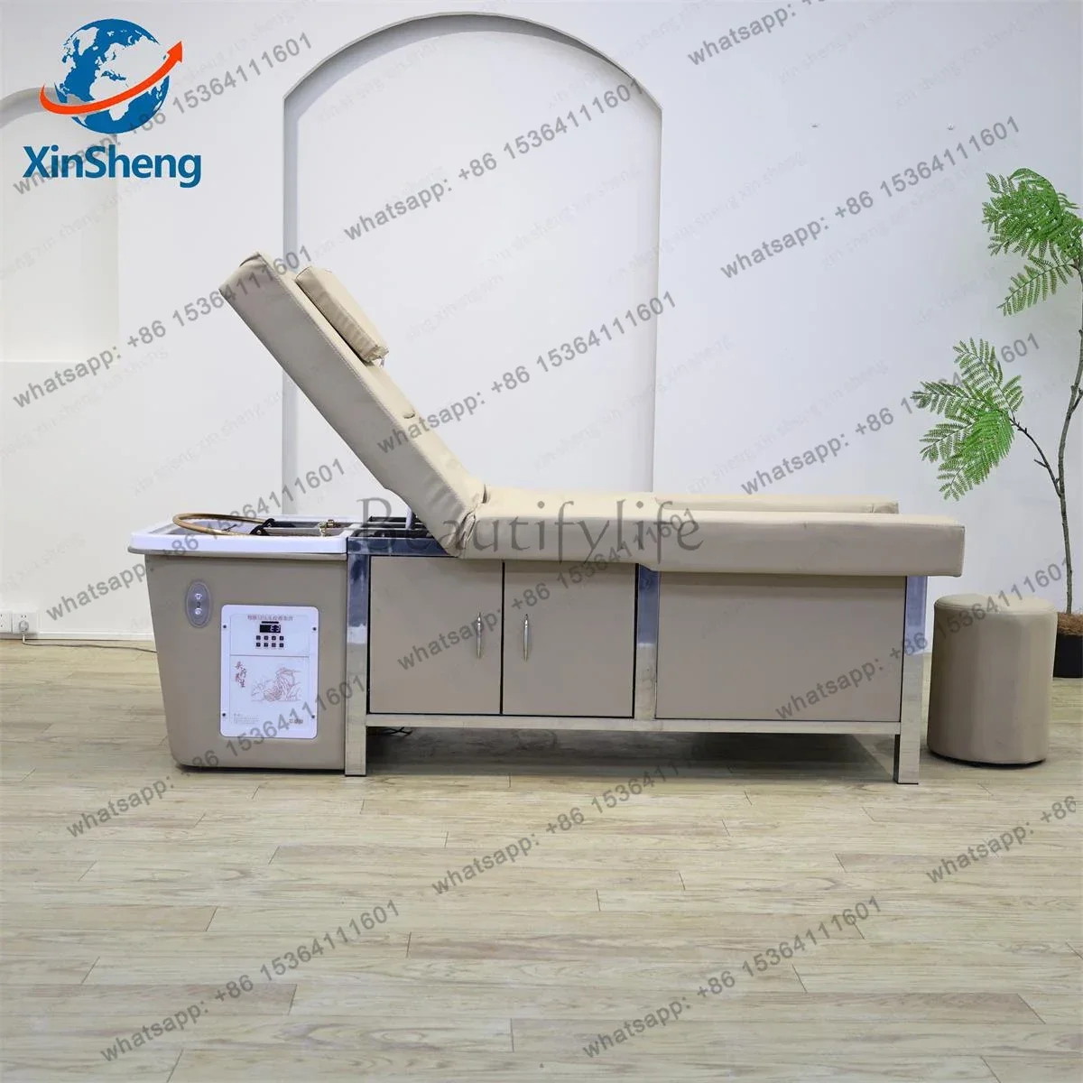 Thai Shampoo Bed Massage Table – All-in-One Head SPA Fumigation & Hair-Wash Sofa for Hair Salon Massage Shop Furniture