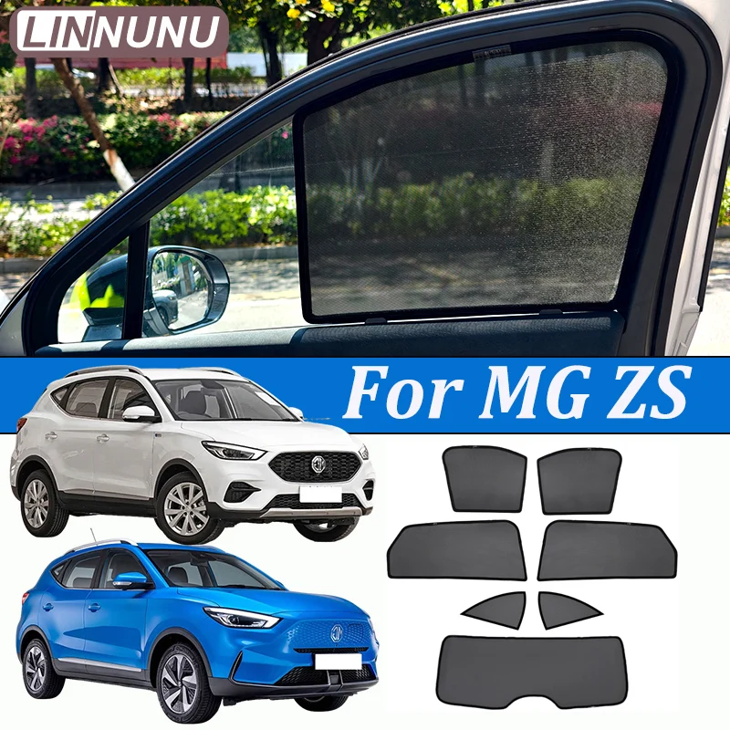 

LINNUNU For MG ZS ZS11 ZS32 2017-2026 Magnetic Car Sunshade Window Mesh Curtain Interior Summer Privacy UV Protection accessorie