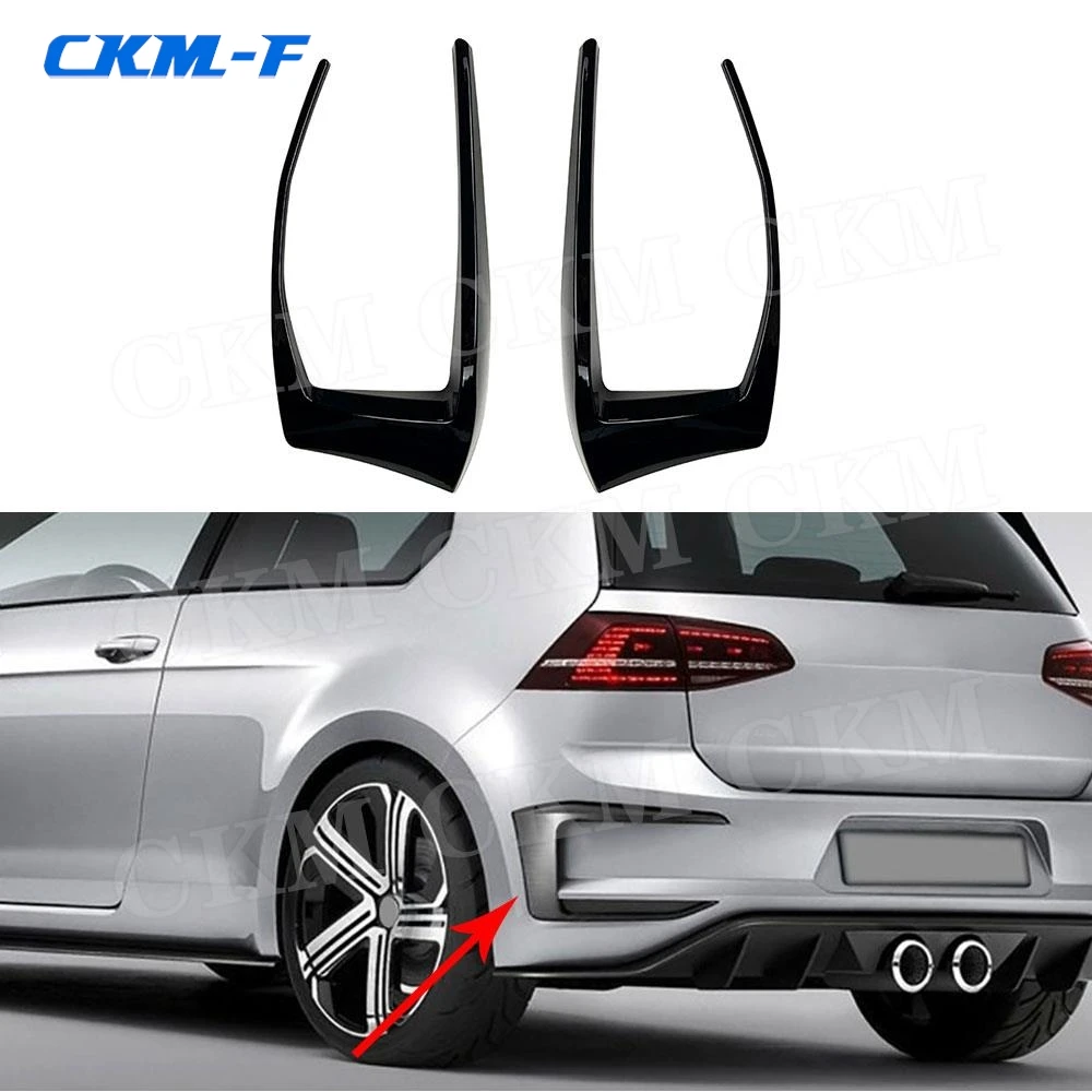 

Rear Bumper Air Vent Trims Spoiler Fender Decoration Bodykits Accessories for Volkswagen Golf 7 R400 2012 2013 2014 2015