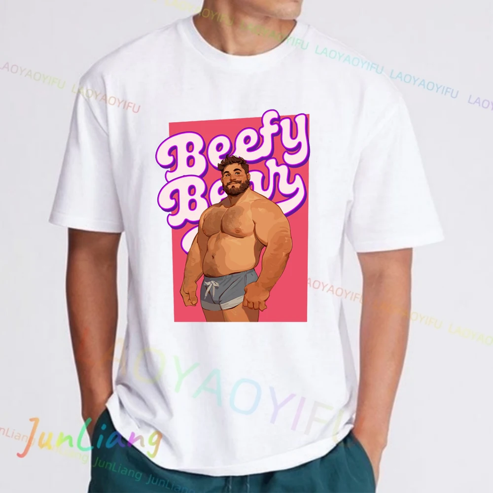 مضحك أدام يحب دونجاري ، بوبو دب فخر الفن مثلي الجنس ، ملابس الشارع للرجال ، تيشيرتات نسائية ، ملابس قطنية