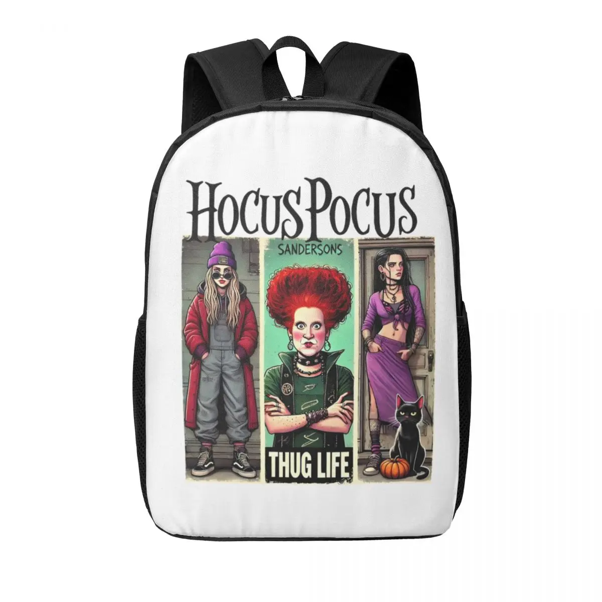 Custom Hocus Pocus Witches Halloween Backpacks Women Men Fashion Bookbag for School College Bags