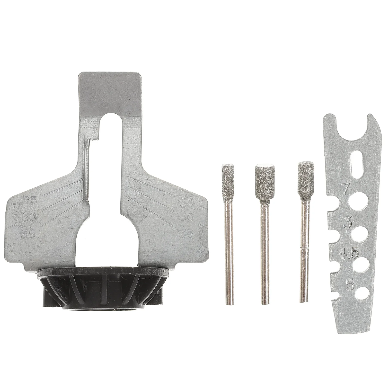 

1 set 1 Set Chainsaw Sharpener Angle Guide Polishing Grinding Tool Adapter Head For Chain Saw Blades Rotary Tool Accessory