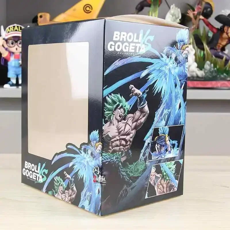 Figurine Dragon Ball DBZ Gogeta Vs Broly GK en PVC, modèle de figurine Gogeta, statue personnalisée, jouets de collection, cadeaux pour enfants, nouveau, 20cm