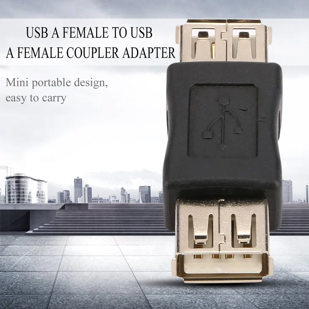 In stock! USB 2.0 Type A Female to A Female Coupler Adapter Connector F/F Converter Brand Newest Wholesale