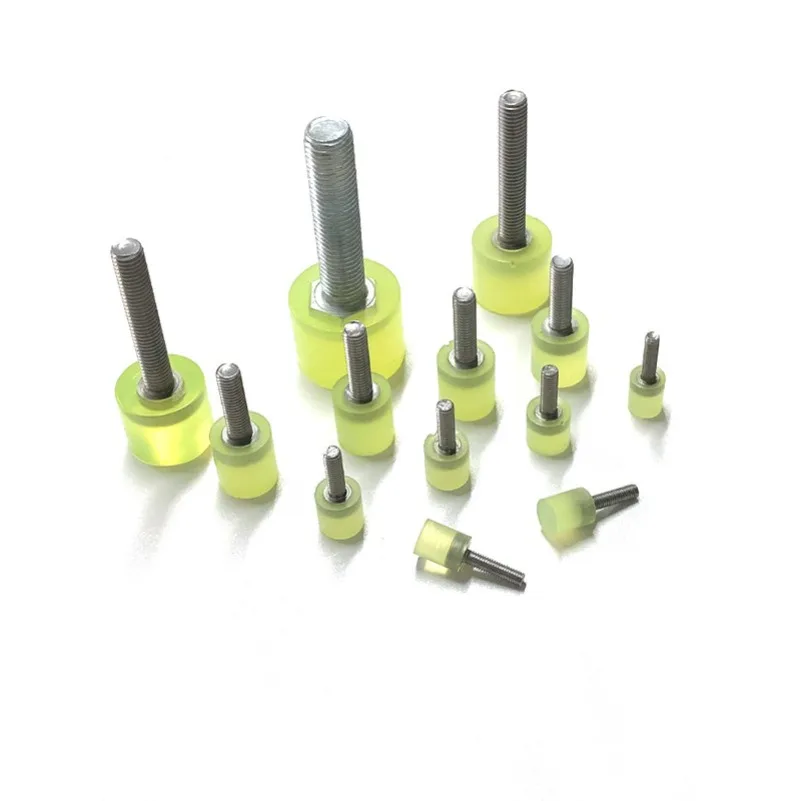 Polyurethane Shock Absorber, Rubber-coated Bolt, Anti-collision Buffer, Wear- Resistant and Compression-resistant PU 10 Pcs