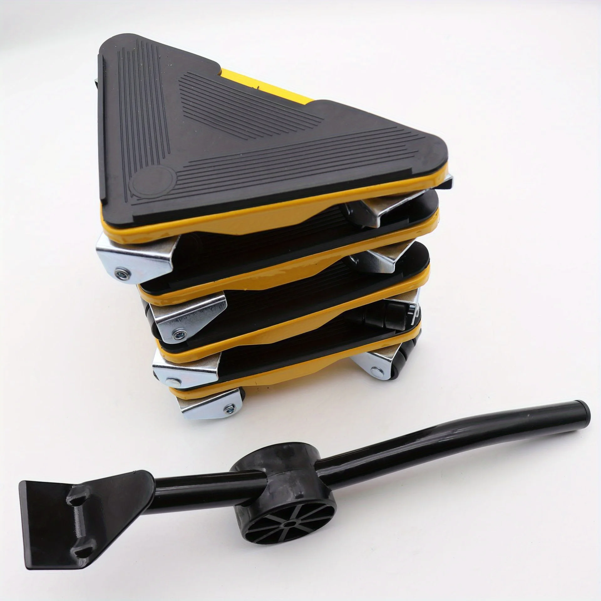 5 Pcs/set Heavy Duty Furniture Lift Transportation Tools Furniture Mover Set 4 Mobile Rollers Bar Lift Furniture