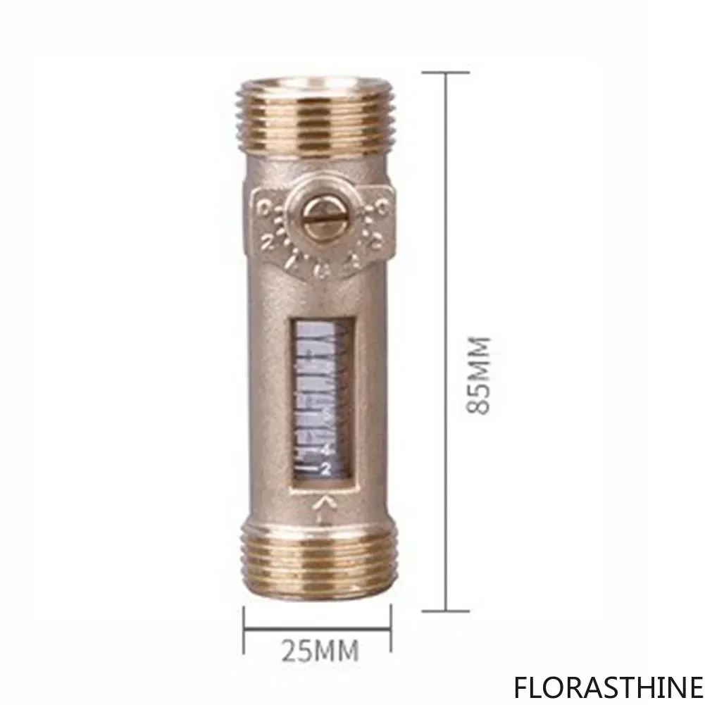 Brass for HVAC DN25 flow control valve with visual Flow Meter and Balancing Adjustable Ball Valve for Water Circuits