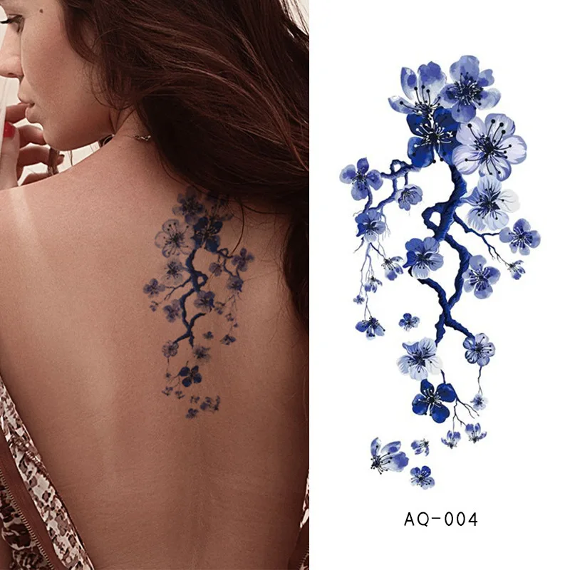 

Flower tattoo sticker,Temporary Tattoos,Waterproof Long-Lasting,Fake Tattoo for Women