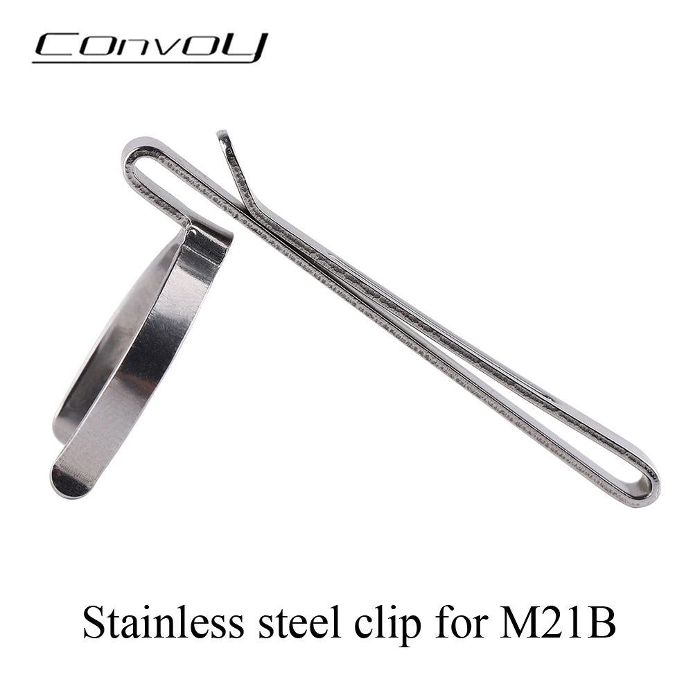 Convoy Stainless Steel Clip Suitable for M21B Flashlight Torch Light