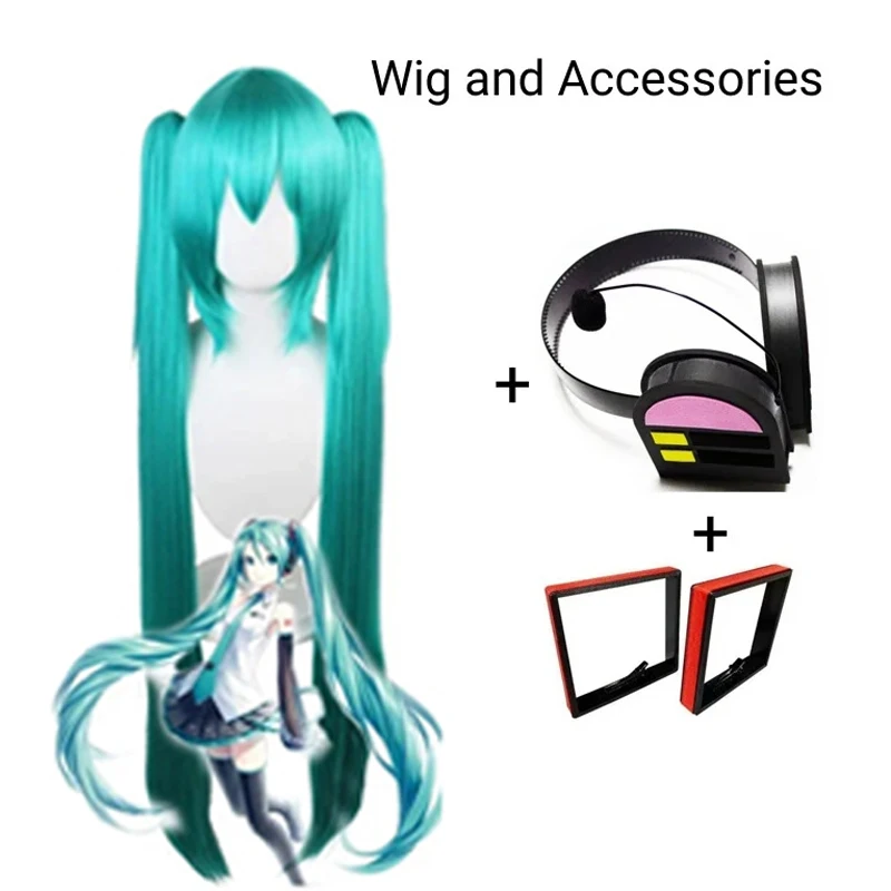 Miku Cosplay Komplettset Silber Leder Stoff Anzug Miku Cosplay Kopfbedeckung Kostüm Outfit JK Matrosenkleid High School Uniform Hallow