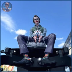 Roof Decoration Joker Heath Ledger Sitting Posture Figures Car Doll Tail And Roof Pendant Model Statue Collectable Toys