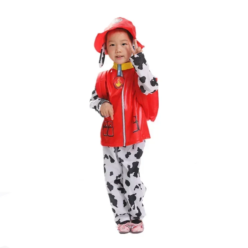 Paw Patrol Kids Costume Clothing Anime Chase Marshall Zuma Skye Boys Girls Cosplay Clothes for Children's Halloween Day Gift