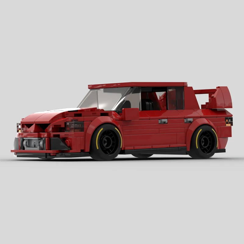 City Car Model MOC Building Bricks EVO VIII High-Performance Sedan Modular Technology Gifts Holiday Assemble Children Toys Suit