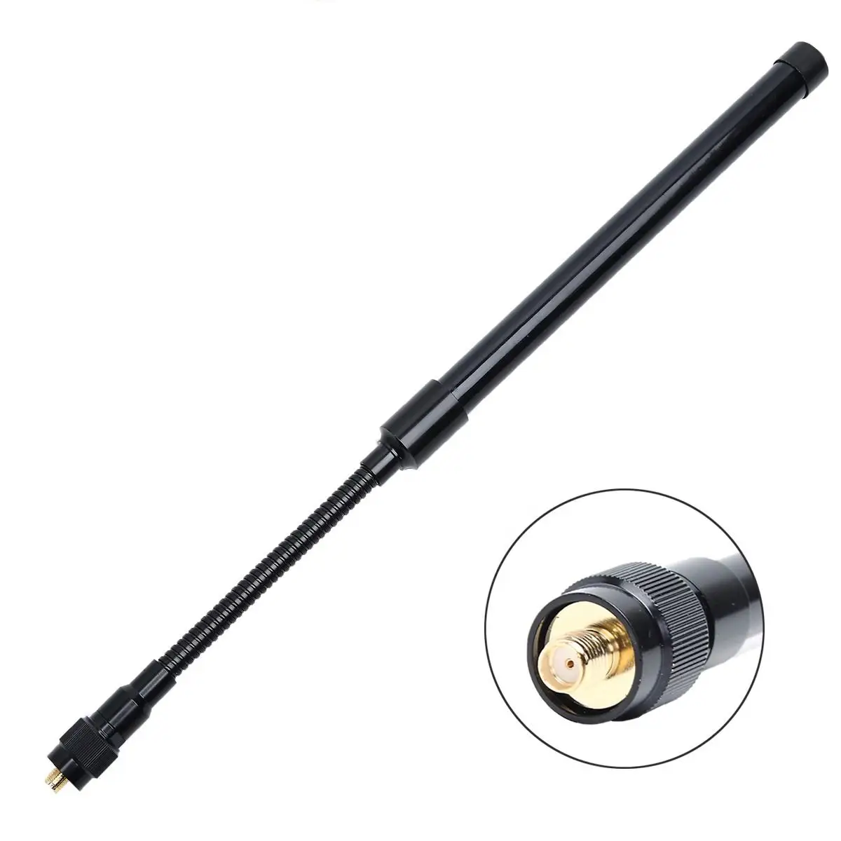 ABBREE AR-148 SMA-أنثى UV المزدوج معقوفة هوائي تكتيكي ل baofeng اسلكية تخاطب UV-5R 888S ثنائي النطاق 144/430Mhz Quansheng