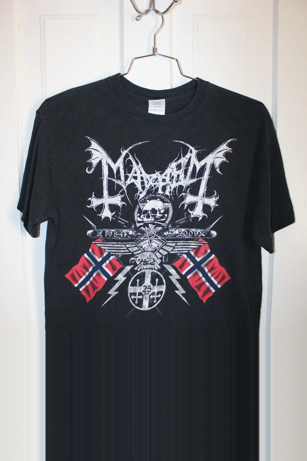 

Mayhem T Shirt Medium Black Metal 1984-2009 25 Years American Tour Vintage READ Men's Tops Cotton Vintage Clothes