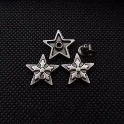 20pcs Vintage Alloy Snowflake Rivets Punk Style Metal Stud Rivets Leather Clothes Bag Belt Shoes DIY Conchos Craft Accessories