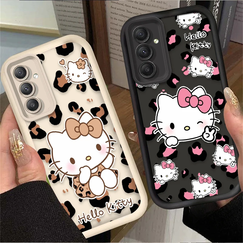 Cute Sanrio Hello Kitty Case for Samsung Galaxy A55 A35 A25 A15 A05 A05S 5G A24 A13 A23 A12 A22 A32 A52 A52S A71 A72 A51 4G Etui