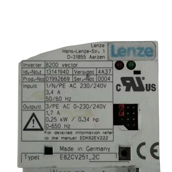 E82CV251-2B 8200 Vector Inverter Drive pour Lenze